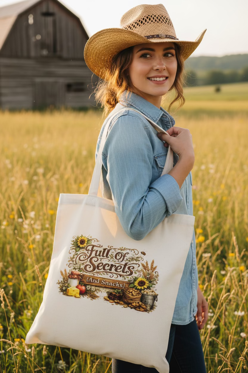 Full Of Secrets Tote Bag (15.5x13.7)