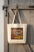 Good Vibes Only Tote Bag (15.5x13.7)