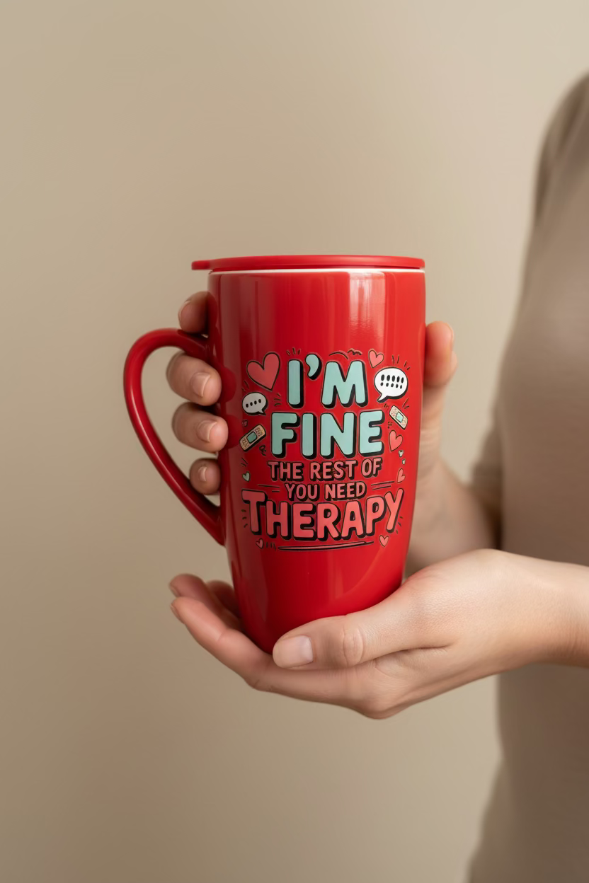 Travel Mug “ I’m Fine”