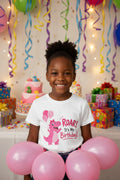Pink Dino ROAR Birthday YS (Size 6-7)