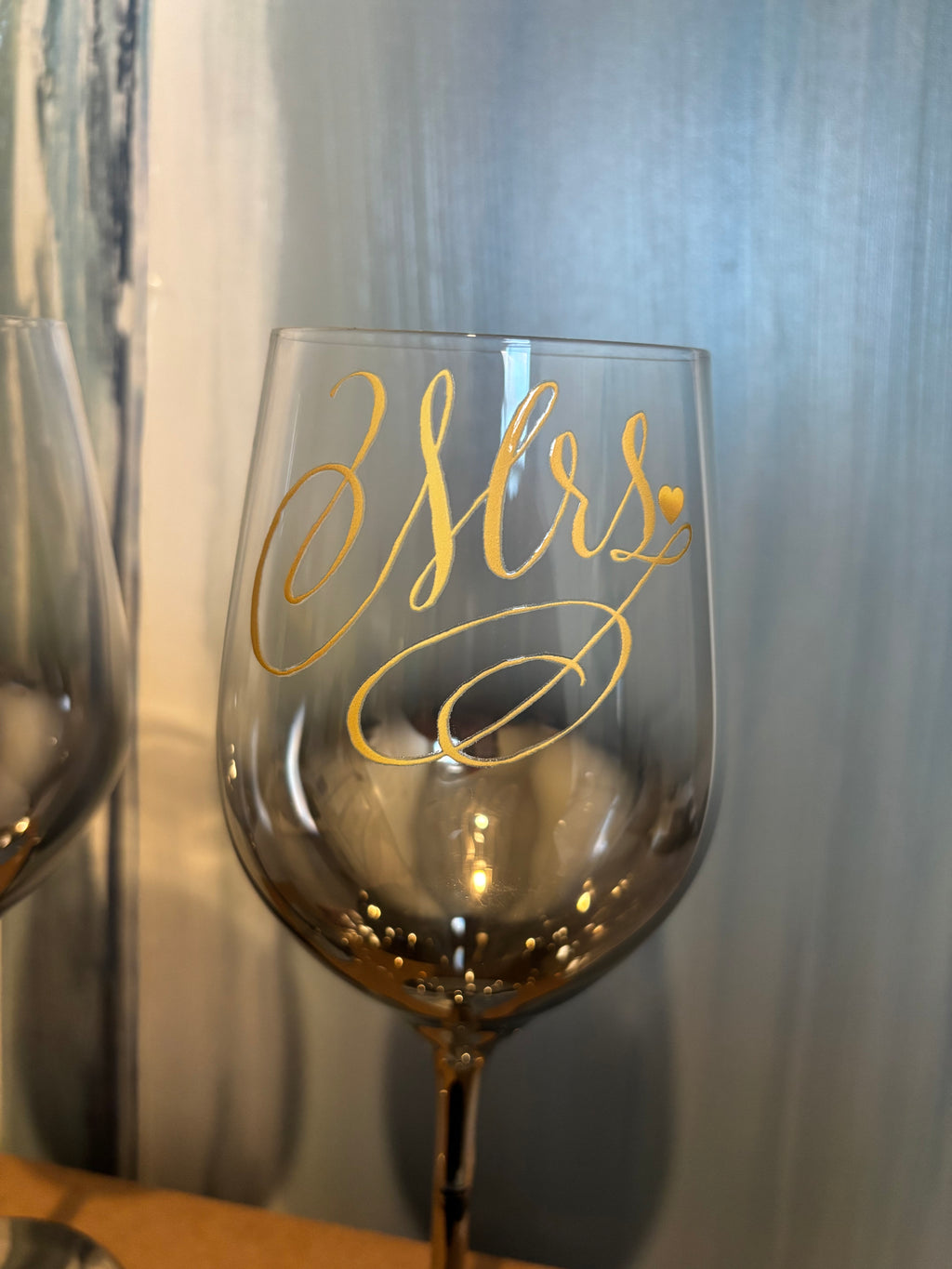 OMBRE Mr. & Mrs. Wine Glasses 21oz
