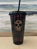 Day of the Dead Plastic Tumbler