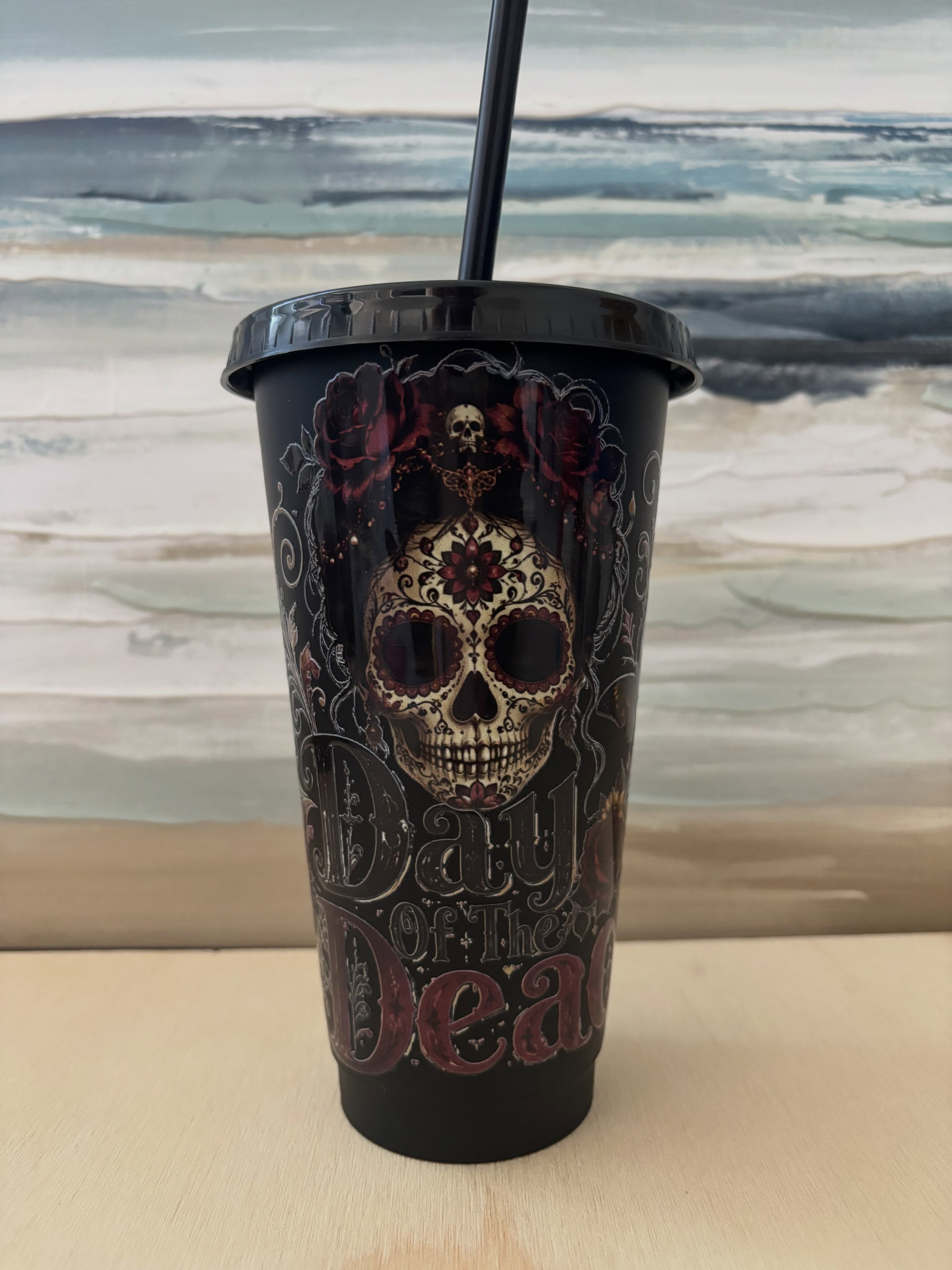 Day of the Dead Plastic Tumbler